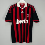 Shop 2009/10 AC MILAN MALDINI #3 HOME SHIRT (M) ADIDAS, classic football shirts, vintage football shirts & retro soccer jerseys at Cult Kits
