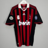 Shop 2009/10 AC MILAN MALDINI #3 'SOLO PER TE' HOME SHIRT (L) ADIDAS, classic football shirts, vintage football shirts & retro soccer jerseys at Cult Kits