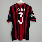Shop 2009/10 AC MILAN MALDINI #3 'SOLO PER TE' HOME SHIRT (L) ADIDAS, classic football shirts, vintage football shirts & retro soccer jerseys at Cult Kits