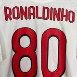 Shop 2009/10 AC MILAN RONALDINHO #80 AWAY SHIRT (XL) ADIDAS, classic football shirts, vintage football shirts & retro soccer jerseys at Cult Kits