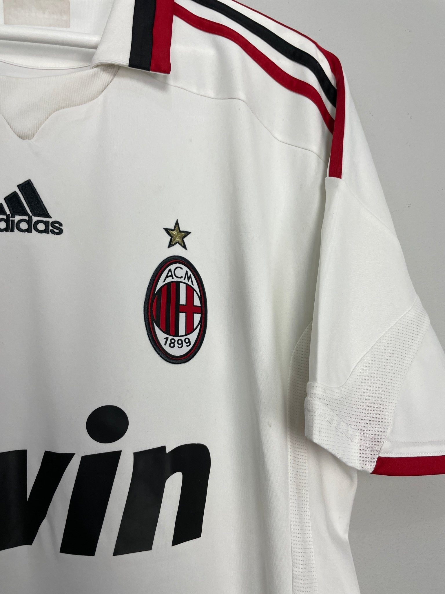 Shop 2009/10 AC MILAN RONALDINHO #80 AWAY SHIRT (XL) ADIDAS, classic football shirts, vintage football shirts & retro soccer jerseys at Cult Kits
