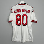 Shop 2009/10 AC MILAN RONALDINHO #80 AWAY SHIRT (XL) ADIDAS, classic football shirts, vintage football shirts & retro soccer jerseys at Cult Kits