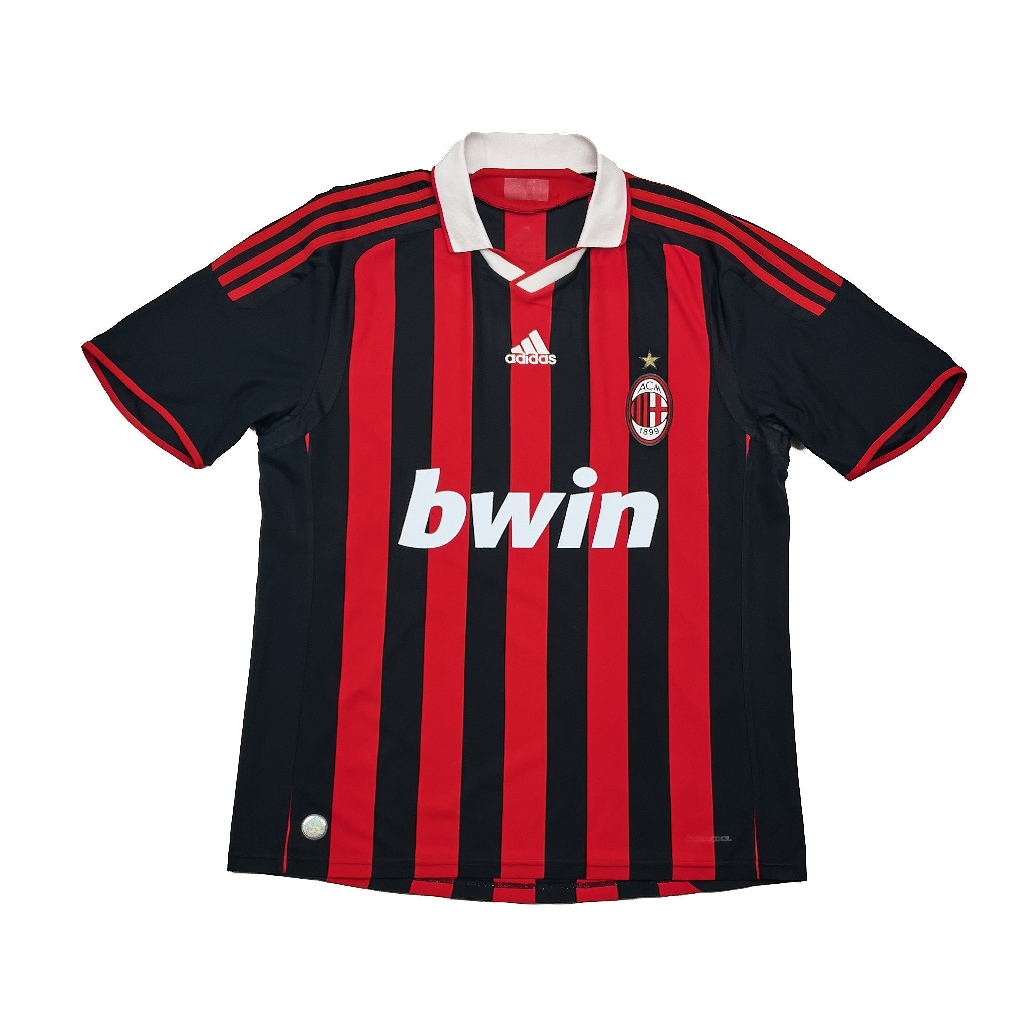 Buy 2009/10 AC Milan Ronaldinho 80 Home Shirt (L) Adidas ~ Free worldwide shipping available ~ Authentic Vintage Football Shirts from Cult Kits