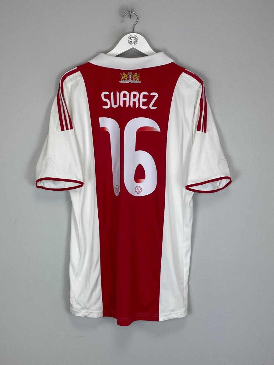 2009/10 AJAX SUAREZ 16 HOME SHIRT (XL) ADIDAS - Cult Kits - XL - Buy Vintage Football Shirts, Authentic Retro Football Shirts For Sale, Classic Football Shirts & Soccer Jersey