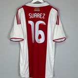 2009/10 AJAX SUAREZ 16 HOME SHIRT (XL) ADIDAS - Cult Kits - XL - Buy Vintage Football Shirts, Authentic Retro Football Shirts For Sale, Classic Football Shirts & Soccer Jersey