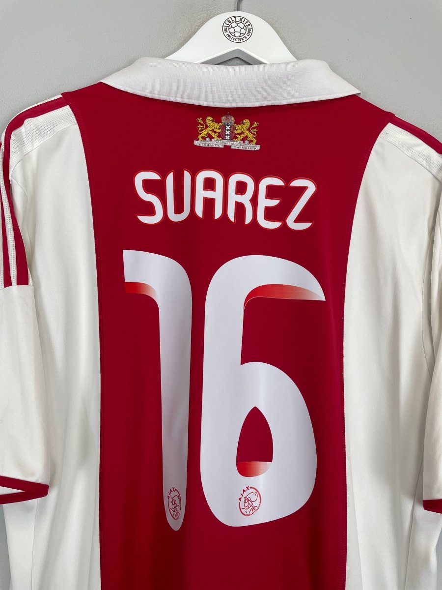 2009/10 AJAX SUAREZ 16 HOME SHIRT (XL) ADIDAS - Cult Kits - XL - Buy Vintage Football Shirts, Authentic Retro Football Shirts For Sale, Classic Football Shirts & Soccer Jersey