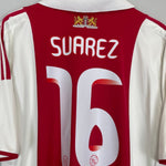 2009/10 AJAX SUAREZ 16 HOME SHIRT (XL) ADIDAS - Cult Kits - XL - Buy Vintage Football Shirts, Authentic Retro Football Shirts For Sale, Classic Football Shirts & Soccer Jersey