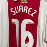Shop 2009/10 AJAX SUAREZ #7 *BNWT* HOME SHIRT (L) ADIDAS, classic football shirts, vintage football shirts & retro soccer jerseys at Cult Kits