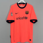 Shop 2009/10 BARCELONA MESSI #10 AWAY SHIRT (XL) NIKE, classic football shirts, vintage football shirts & retro soccer jerseys at Cult Kits