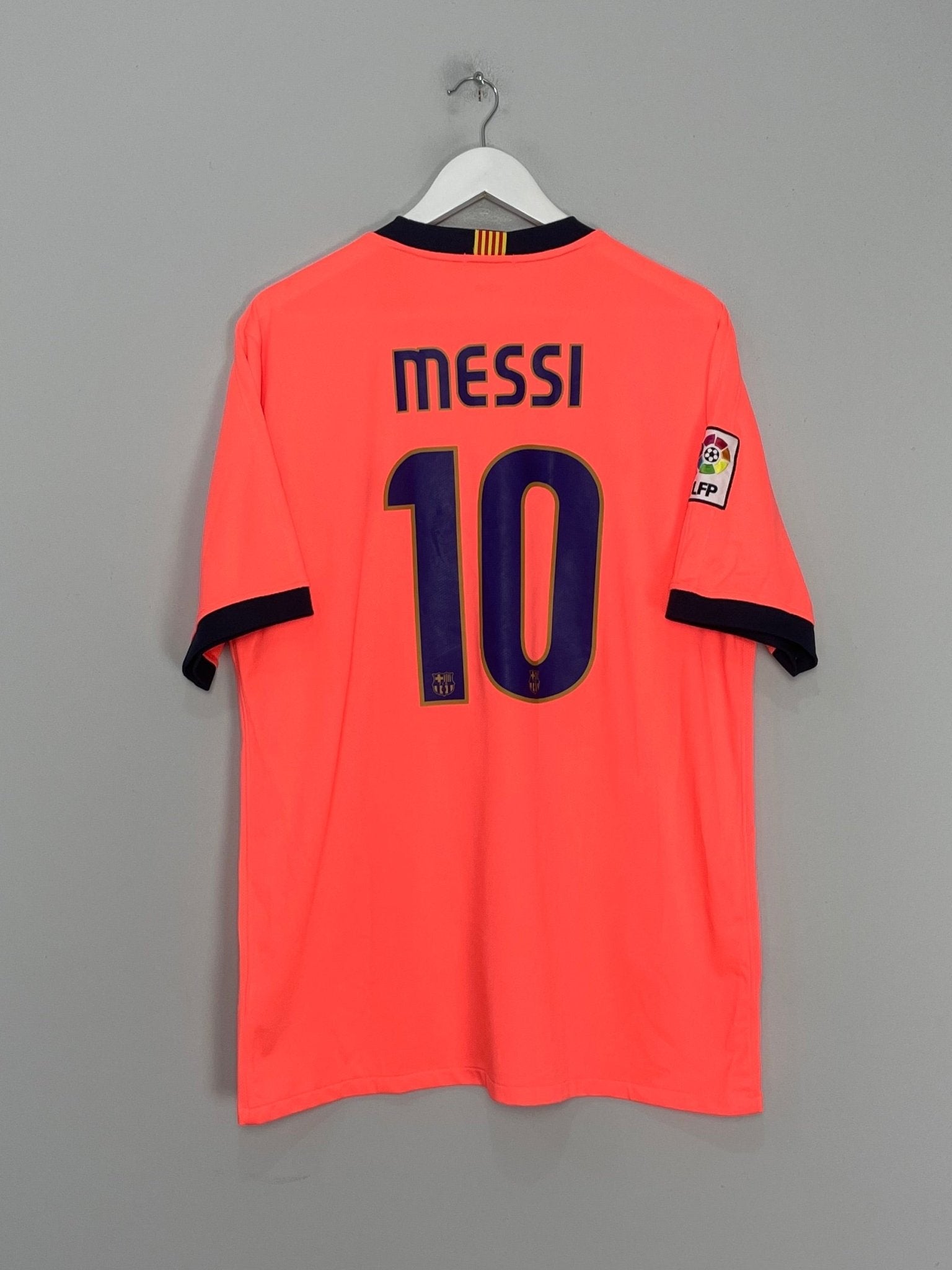 Shop 2009/10 BARCELONA MESSI #10 AWAY SHIRT (XL) NIKE, classic football shirts, vintage football shirts & retro soccer jerseys at Cult Kits