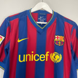 Shop 2009/10 BARCELONA MESSI #10 HOME SHIRT (L) NIKE, classic football shirts, vintage football shirts & retro soccer jerseys at Cult Kits