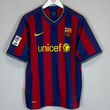 2009/10 BARCELONA MESSI 10 HOME SHIRT (M) NIKE - Cult Kits - Medium - Buy Vintage Football Shirts, Authentic Retro Football Shirts For Sale, Classic Football Shirts & Soccer Jersey