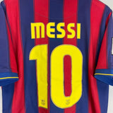 2009/10 BARCELONA MESSI 10 HOME SHIRT (M) NIKE - Cult Kits - Medium - Buy Vintage Football Shirts, Authentic Retro Football Shirts For Sale, Classic Football Shirts & Soccer Jersey