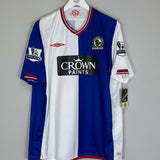 2009/10 BLACKBURN ROVERS DIOUF 18 *BNWT* HOME SHIRT (XL) UMBRO - Cult Kits - XL - Buy Vintage Football Shirts, Authentic Retro Football Shirts For Sale, Classic Football Shirts & Soccer Jersey