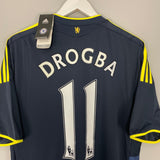 Shop 2009/10 CHELSEA DROGBA #11 AWAY SHIRT (L) ADIDAS, classic football shirts, vintage football shirts & retro soccer jerseys at Cult Kits