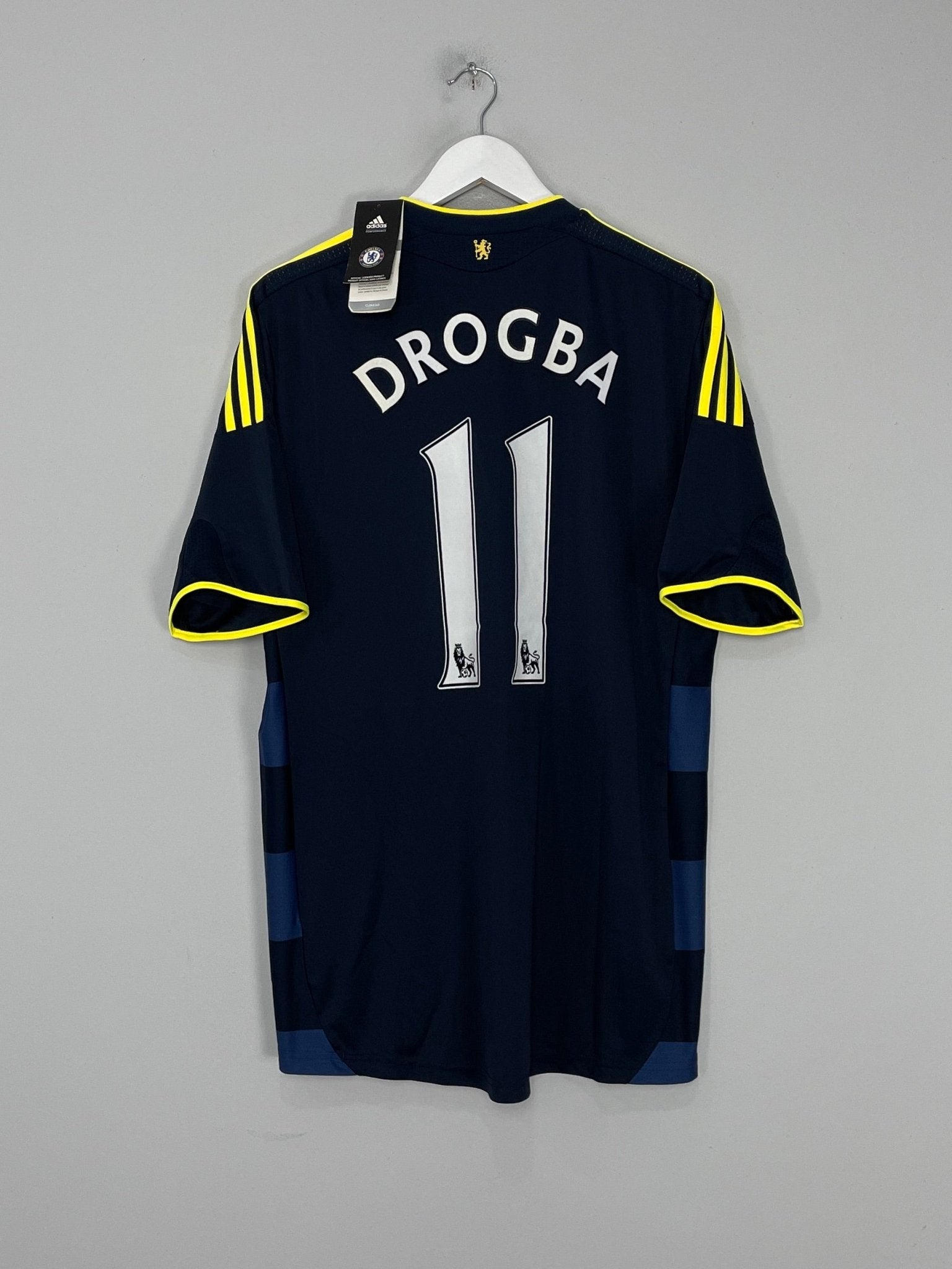 Shop 2009/10 CHELSEA DROGBA #11 AWAY SHIRT (L) ADIDAS, classic football shirts, vintage football shirts & retro soccer jerseys at Cult Kits