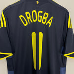 Shop 2009/10 CHELSEA DROGBA #11 AWAY SHIRT (M) ADIDAS, classic football shirts, vintage football shirts & retro soccer jerseys at Cult Kits