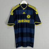 Shop 2009/10 CHELSEA DROGBA #11 AWAY SHIRT (M) ADIDAS, classic football shirts, vintage football shirts & retro soccer jerseys at Cult Kits