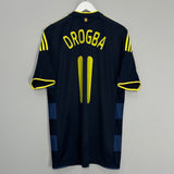 Shop 2009/10 CHELSEA DROGBA #11 AWAY SHIRT (M) ADIDAS, classic football shirts, vintage football shirts & retro soccer jerseys at Cult Kits