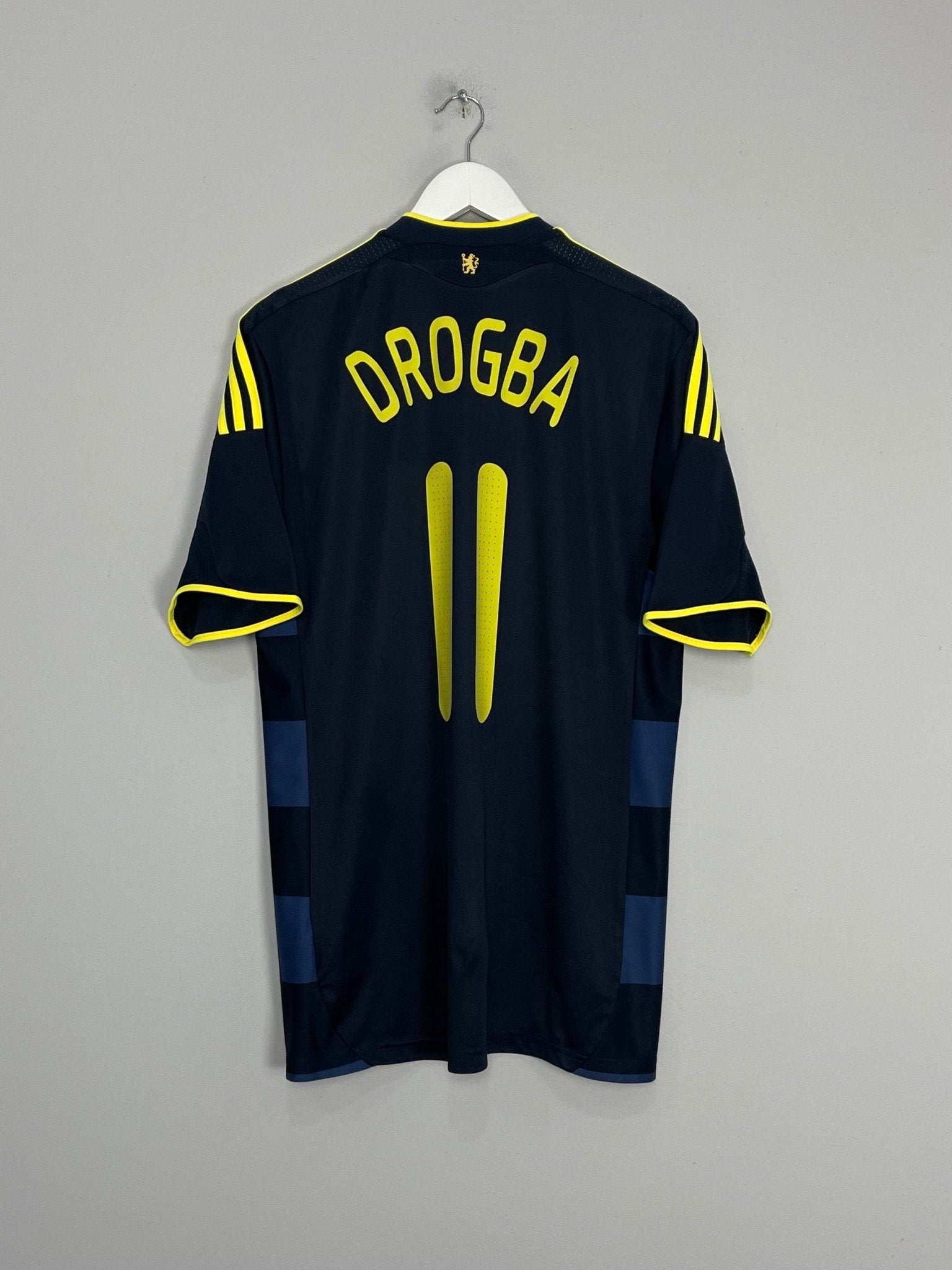 Shop 2009/10 CHELSEA DROGBA #11 AWAY SHIRT (M) ADIDAS, classic football shirts, vintage football shirts & retro soccer jerseys at Cult Kits