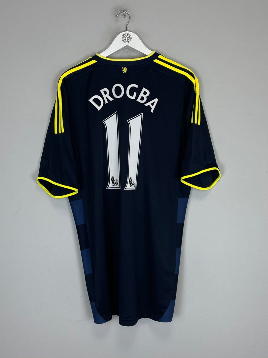 2009/10 CHELSEA DROGBA 11 AWAY SHIRT (XL) ADIDAS - Cult Kits - XL - Buy Vintage Football Shirts, Authentic Retro Football Shirts For Sale, Classic Football Shirts & Soccer Jersey