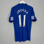 Shop 2009/10 CHELSEA DROGBA #11 HOME SHIRT (M) ADIDAS, classic football shirts, vintage football shirts & retro soccer jerseys at Cult Kits