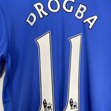 Shop 2009/10 CHELSEA DROGBA #11 HOME SHIRT (M) ADIDAS, classic football shirts, vintage football shirts & retro soccer jerseys at Cult Kits