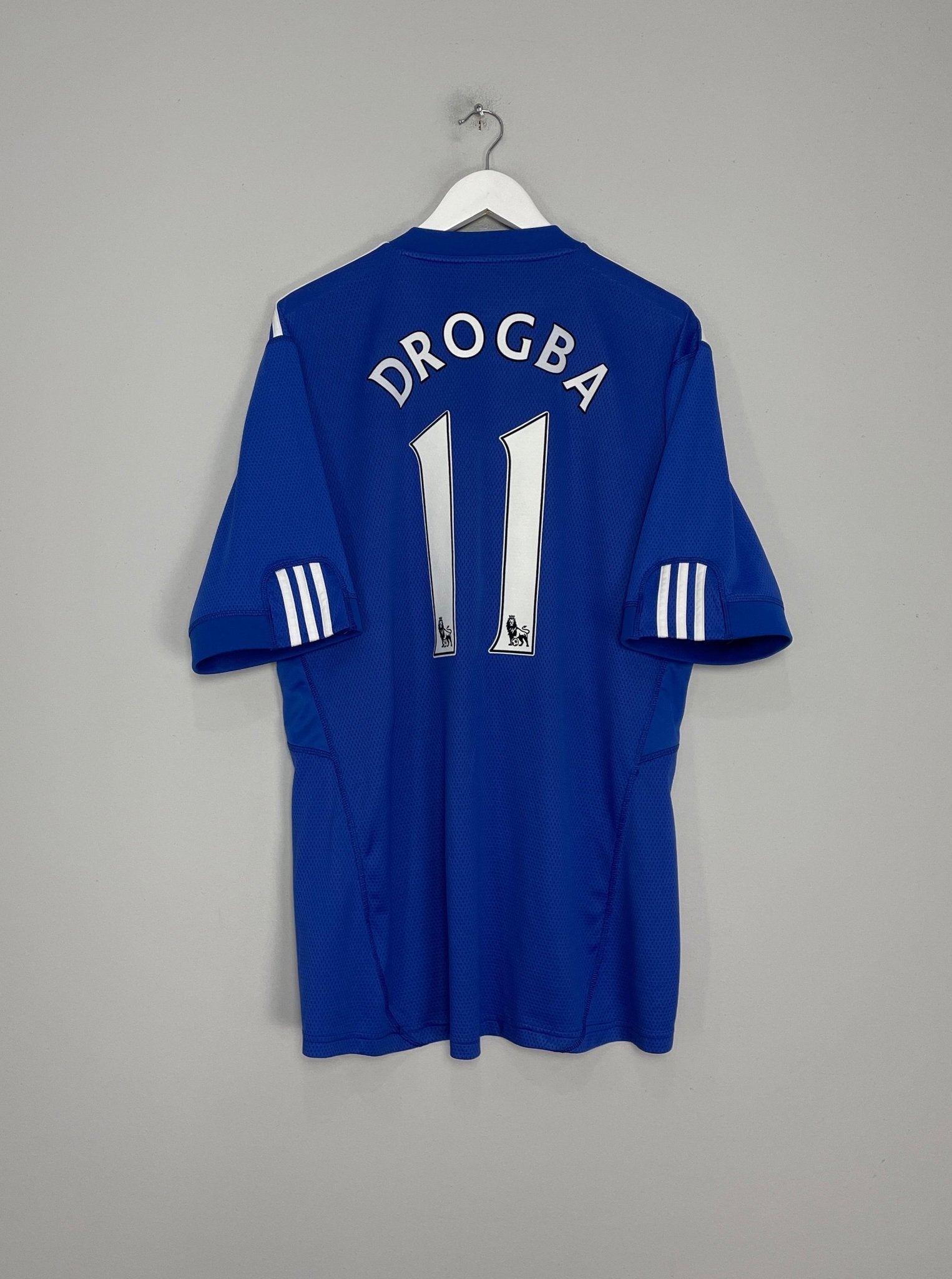 Shop 2009/10 CHELSEA DROGBA #11 HOME SHIRT (XL) ADIDAS, classic football shirts, vintage football shirts & retro soccer jerseys at Cult Kits