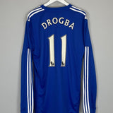 2009/10 CHELSEA DROGBA 11 L/S HOME SHIRT (XL) ADIDAS - Cult Kits - XL - Buy Vintage Football Shirts, Authentic Retro Football Shirts For Sale, Classic Football Shirts & Soccer Jersey