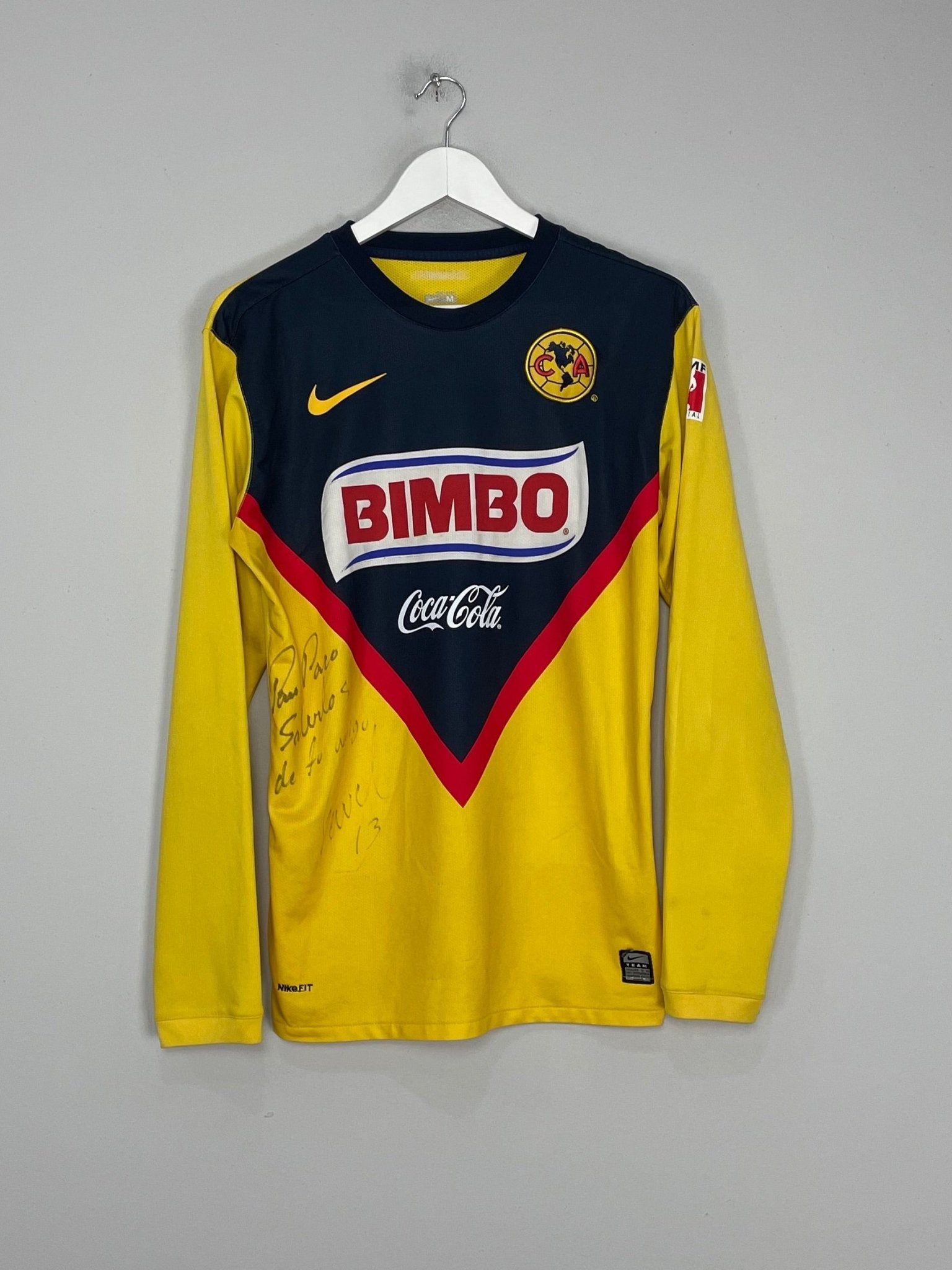Shop 2009/10 CLUB AMERICA P.PARDO #13 *PLAYER ISSUE* SIGNED HOME SHIRT (M) NIKE, classic football shirts, vintage football shirts & retro soccer jerseys at Cult Kits