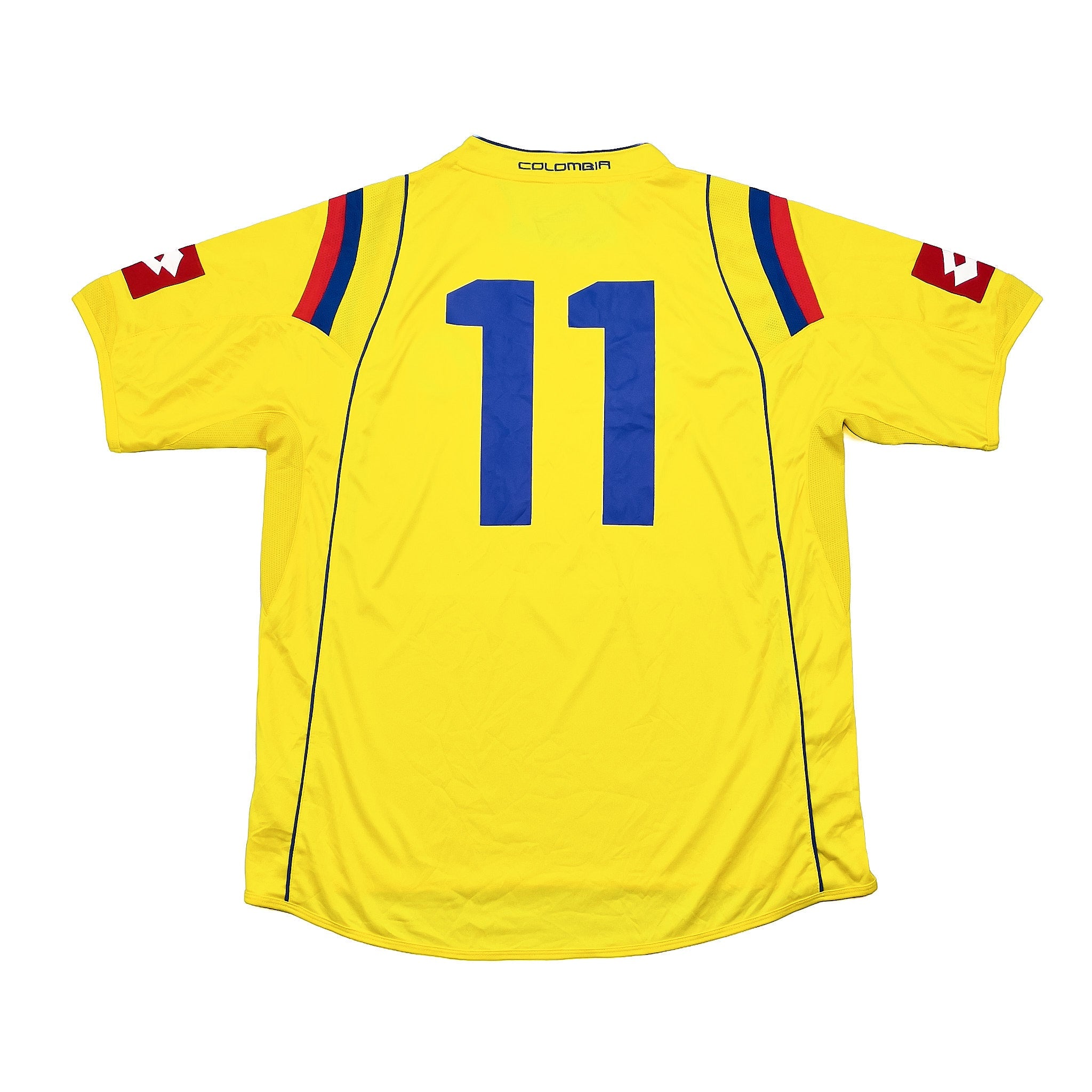 Buy 2009/10 Colombia 11 Home Shirt (L) Lotto ~ Free worldwide shipping ~ Authentic Vintage Football Shirts from Cult Kits