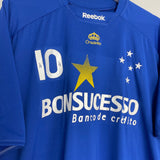 Shop 2009/10 CRUZEIRO #10 HOME SHIRT (XL) REEBOK, classic football shirts, vintage football shirts & retro soccer jerseys at Cult Kits