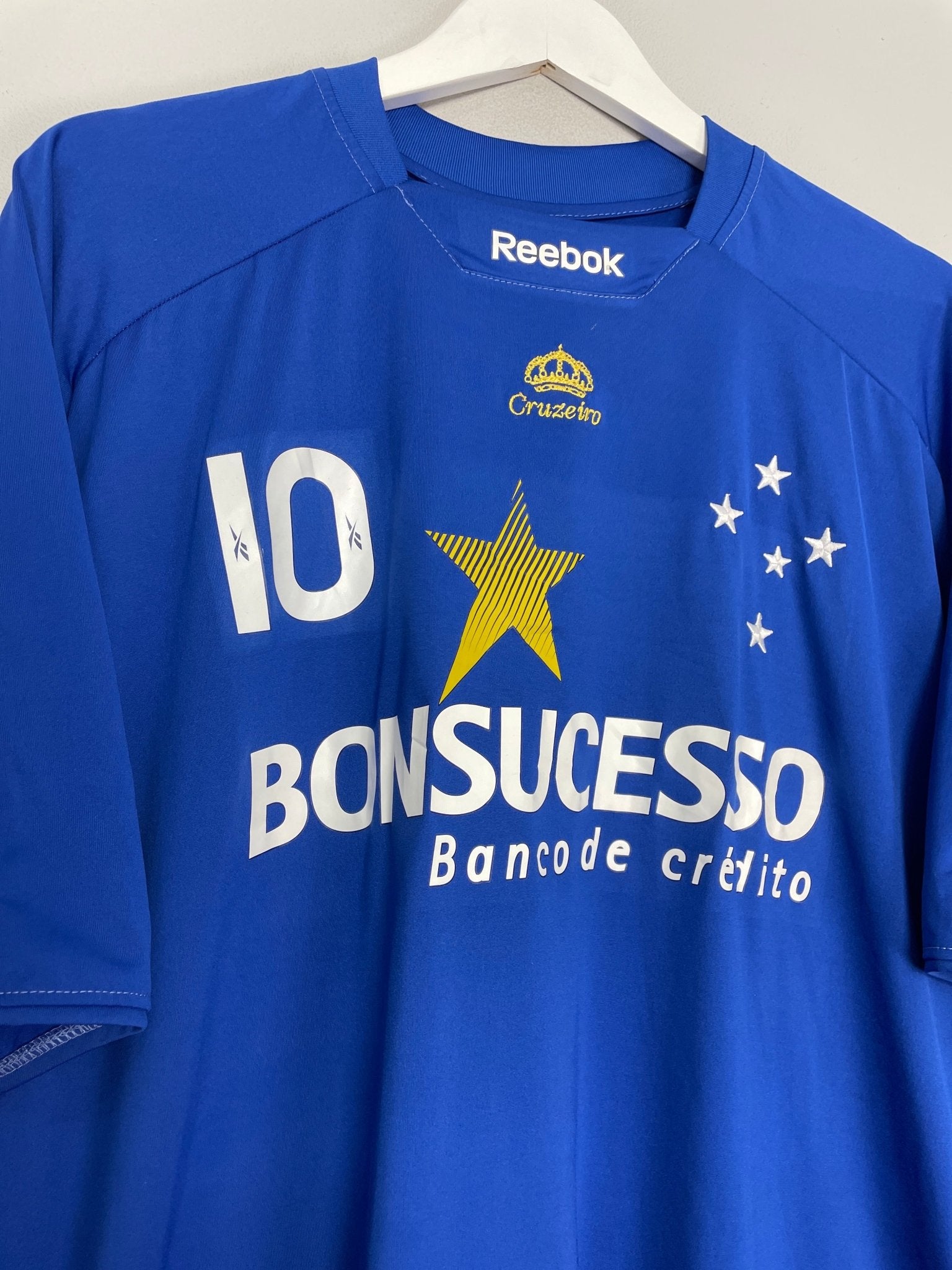 Shop 2009/10 CRUZEIRO #10 HOME SHIRT (XL) REEBOK, classic football shirts, vintage football shirts & retro soccer jerseys at Cult Kits