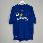 Shop 2009/10 CRUZEIRO #10 HOME SHIRT (XL) REEBOK, classic football shirts, vintage football shirts & retro soccer jerseys at Cult Kits