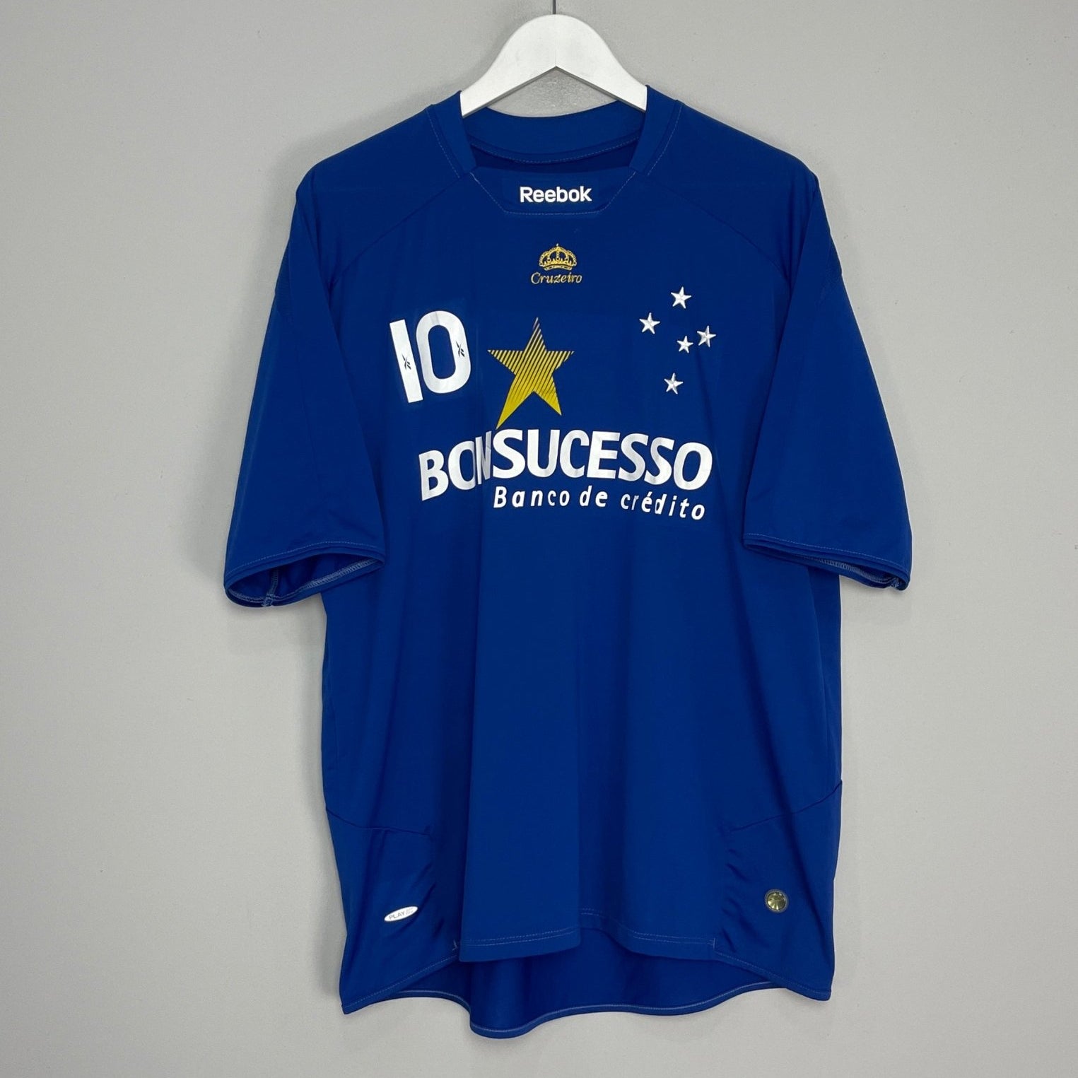 Shop 2009/10 CRUZEIRO #10 HOME SHIRT (XL) REEBOK, classic football shirts, vintage football shirts & retro soccer jerseys at Cult Kits