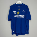 Shop 2009/10 CRUZEIRO #10 HOME SHIRT (XL) REEBOK, classic football shirts, vintage football shirts & retro soccer jerseys at Cult Kits