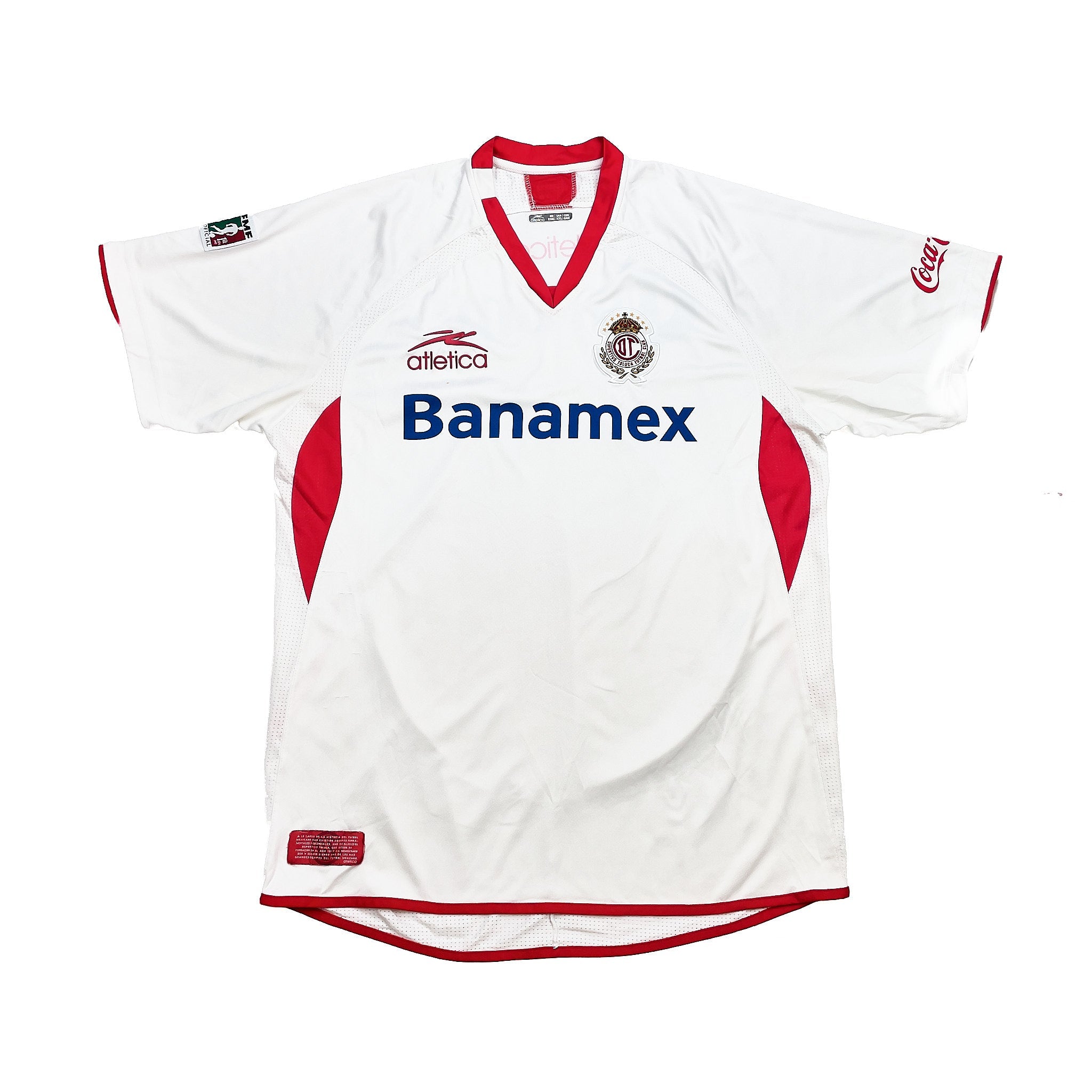 Buy 2009/10 DEPORTIVO TOLUCA AWAY SHIRT (XXL) ATLETICA ~ Free worldwide shipping available ~ Authentic Vintage Football Shirts from Cult Kits