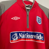 Shop 2009/10 ENGLAND 1/4 ZIP DRILL TOP (L) UMBRO, classic football shirts, vintage football shirts & retro soccer jerseys at Cult Kits