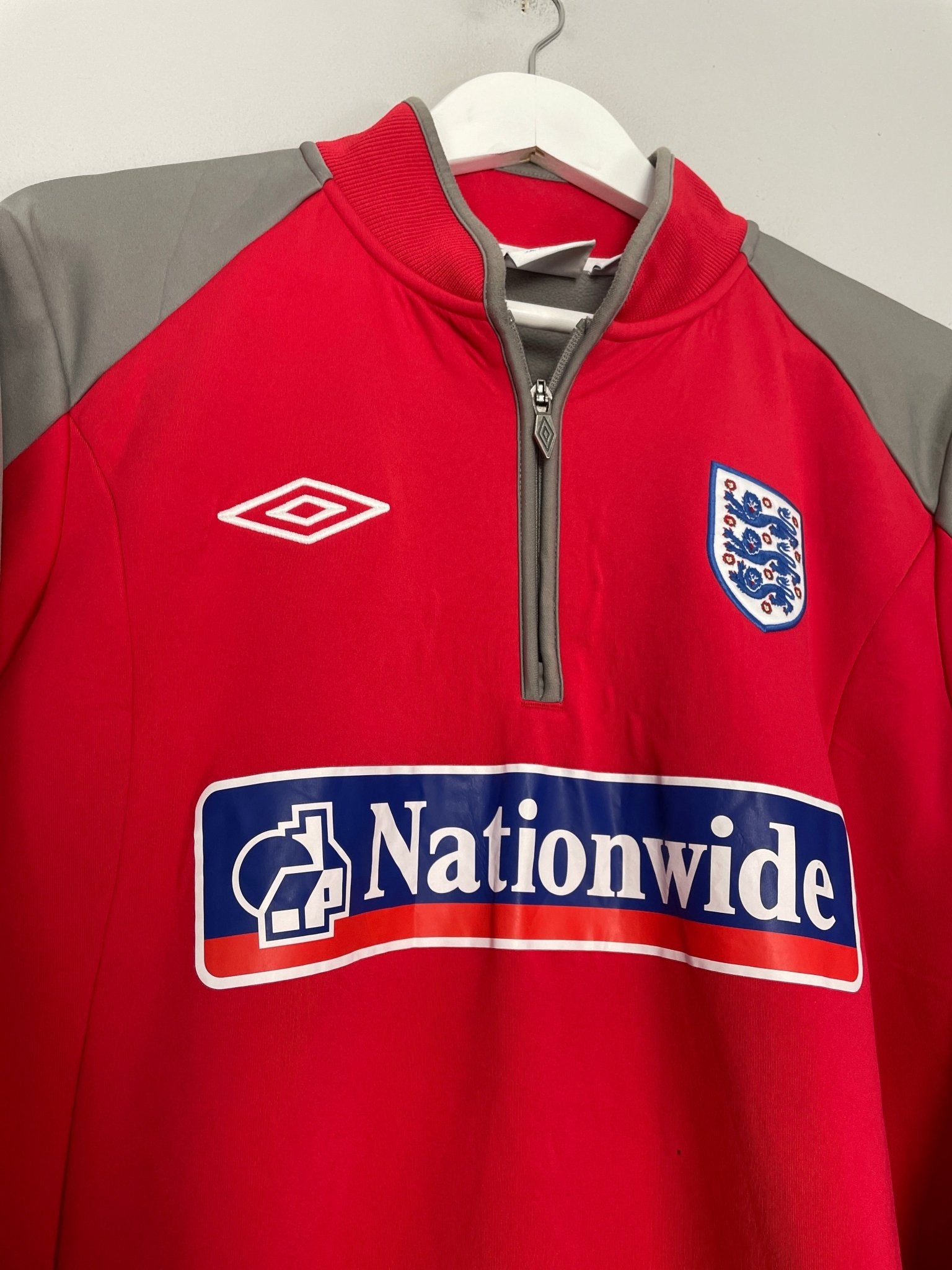 Shop 2009/10 ENGLAND 1/4 ZIP DRILL TOP (L) UMBRO, classic football shirts, vintage football shirts & retro soccer jerseys at Cult Kits