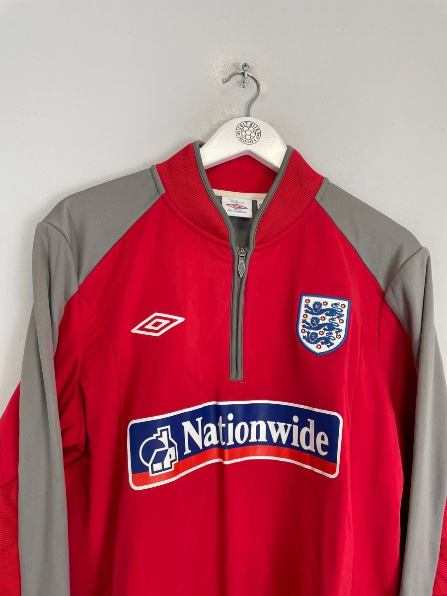 2009/10 ENGLAND 1/4 ZIP DRILL TOP (XL) UMBRO - Cult Kits - XL - Buy Vintage Football Shirts, Authentic Retro Football Shirts For Sale, Classic Football Shirts & Soccer Jersey