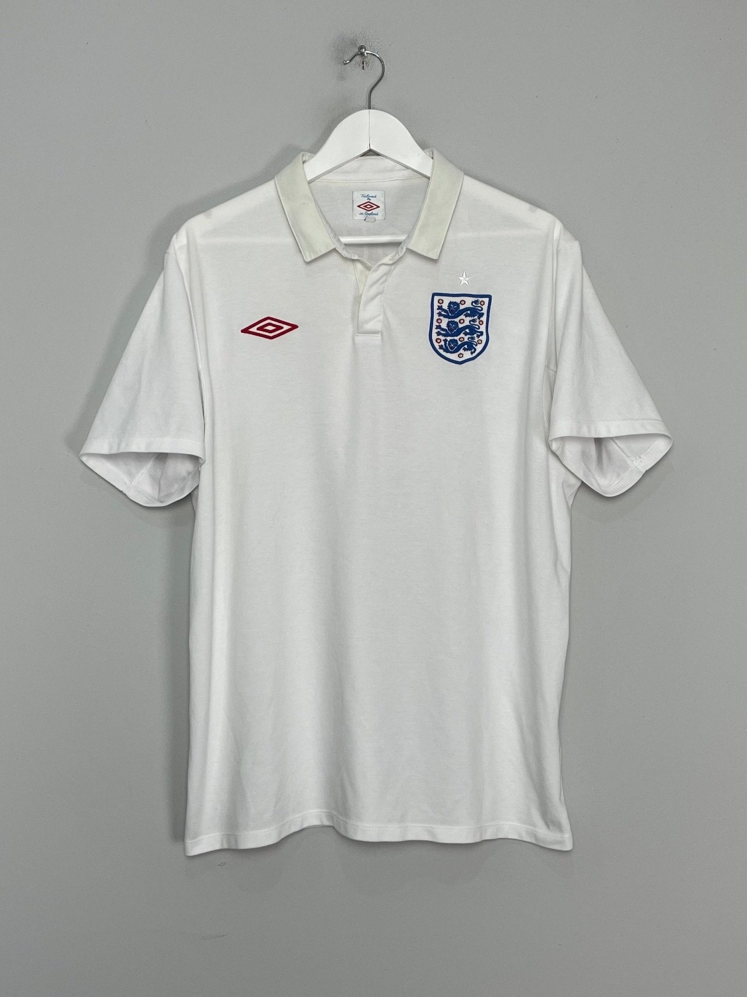 Shop 2009/10 ENGLAND CROUCH #9 HOME SHIRT (XL) UMBRO, classic football shirts, vintage football shirts & retro soccer jerseys at Cult Kits
