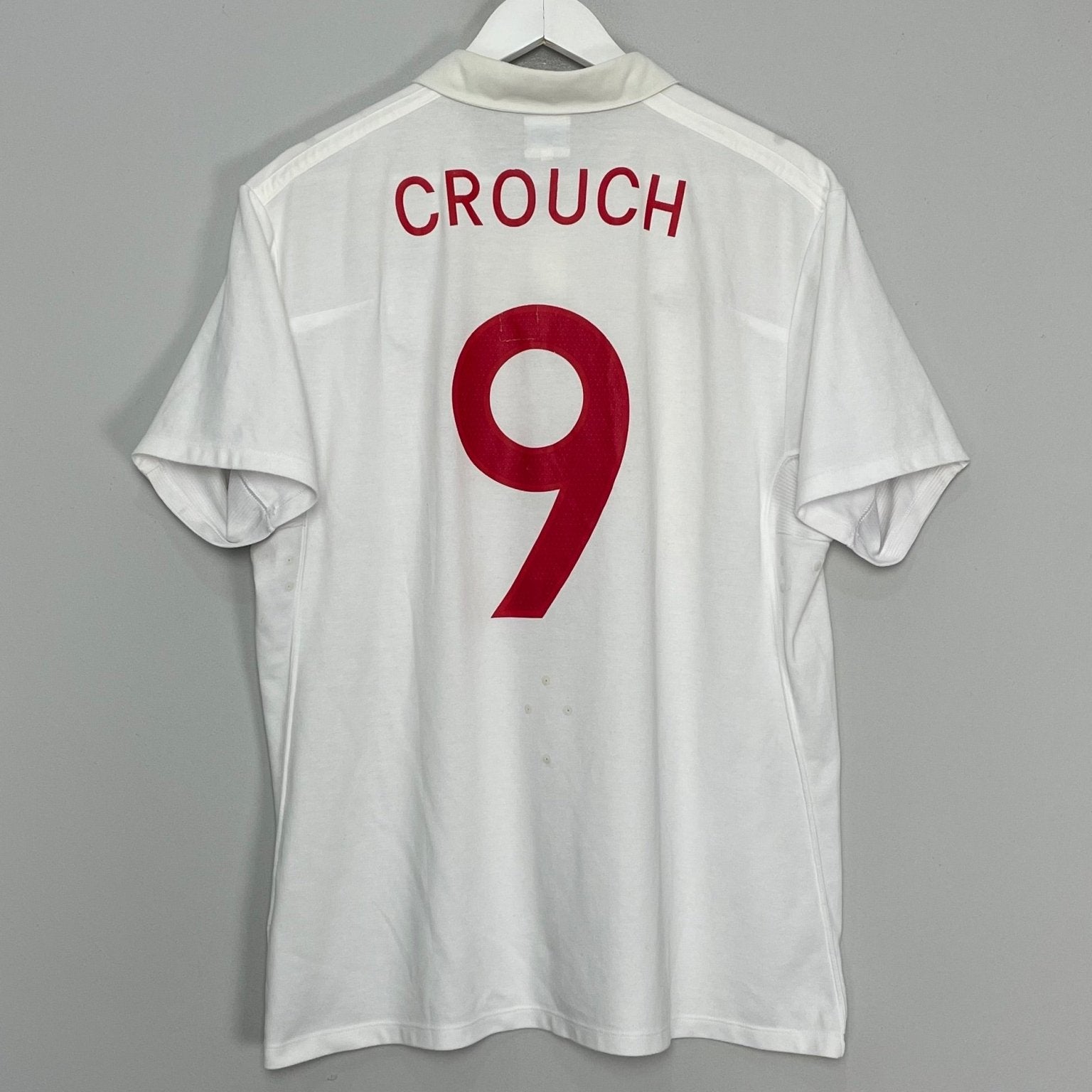 Shop 2009/10 ENGLAND CROUCH #9 HOME SHIRT (XL) UMBRO, classic football shirts, vintage football shirts & retro soccer jerseys at Cult Kits