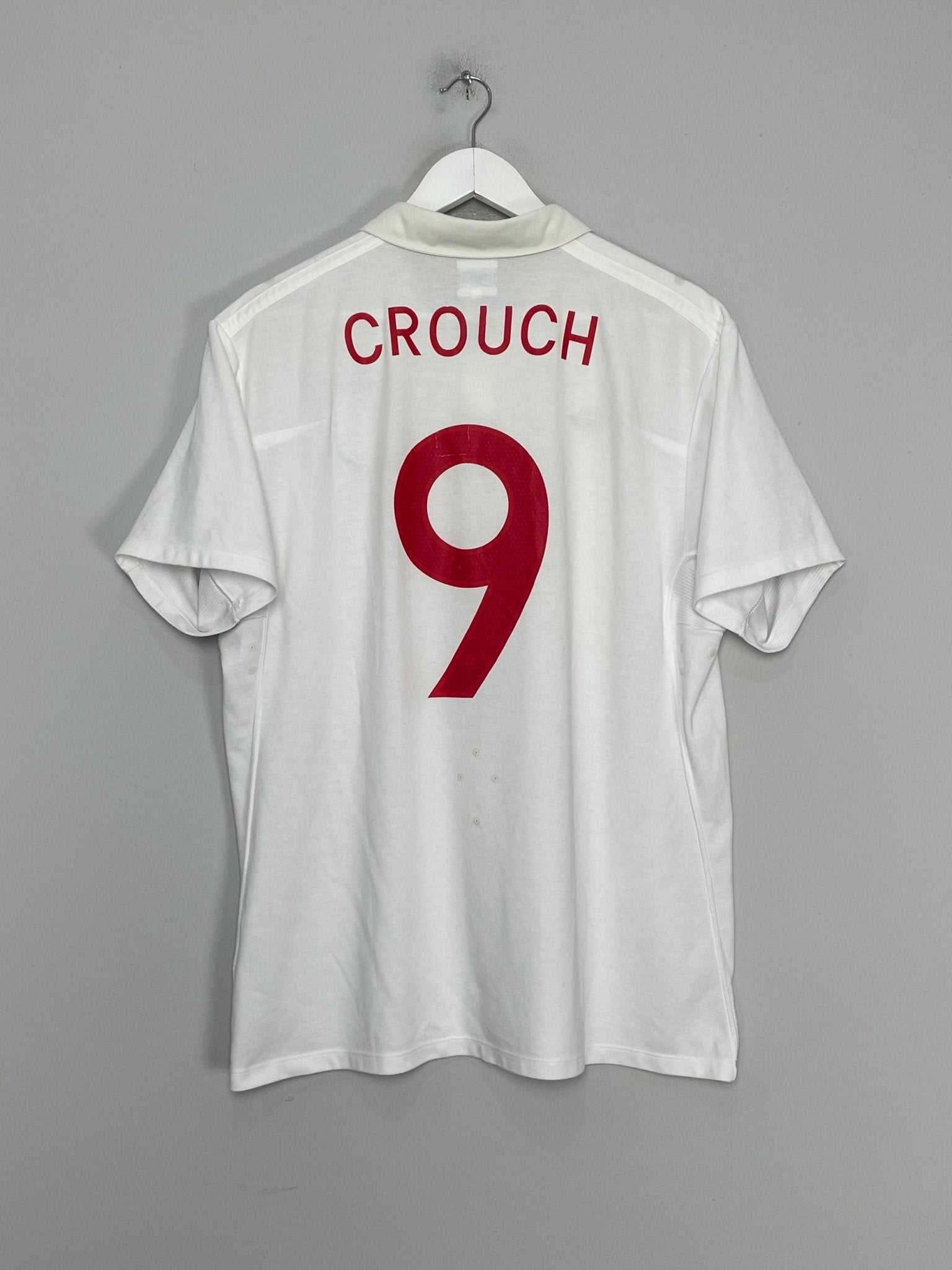 Shop 2009/10 ENGLAND CROUCH #9 HOME SHIRT (XL) UMBRO, classic football shirts, vintage football shirts & retro soccer jerseys at Cult Kits
