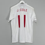 Shop 2009/10 ENGLAND J.COLE #11 HOME SHIRT (L) UMBRO, classic football shirts, vintage football shirts & retro soccer jerseys at Cult Kits