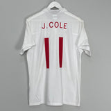 Shop 2009/10 ENGLAND J.COLE #11 HOME SHIRT (L) UMBRO, classic football shirts, vintage football shirts & retro soccer jerseys at Cult Kits