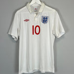 Shop 2009/10 ENGLAND ROONEY #10 HOME SHIRT (L) UMBRO, classic football shirts, vintage football shirts & retro soccer jerseys at Cult Kits