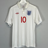 Shop 2009/10 ENGLAND ROONEY #10 HOME SHIRT (L) UMBRO, classic football shirts, vintage football shirts & retro soccer jerseys at Cult Kits