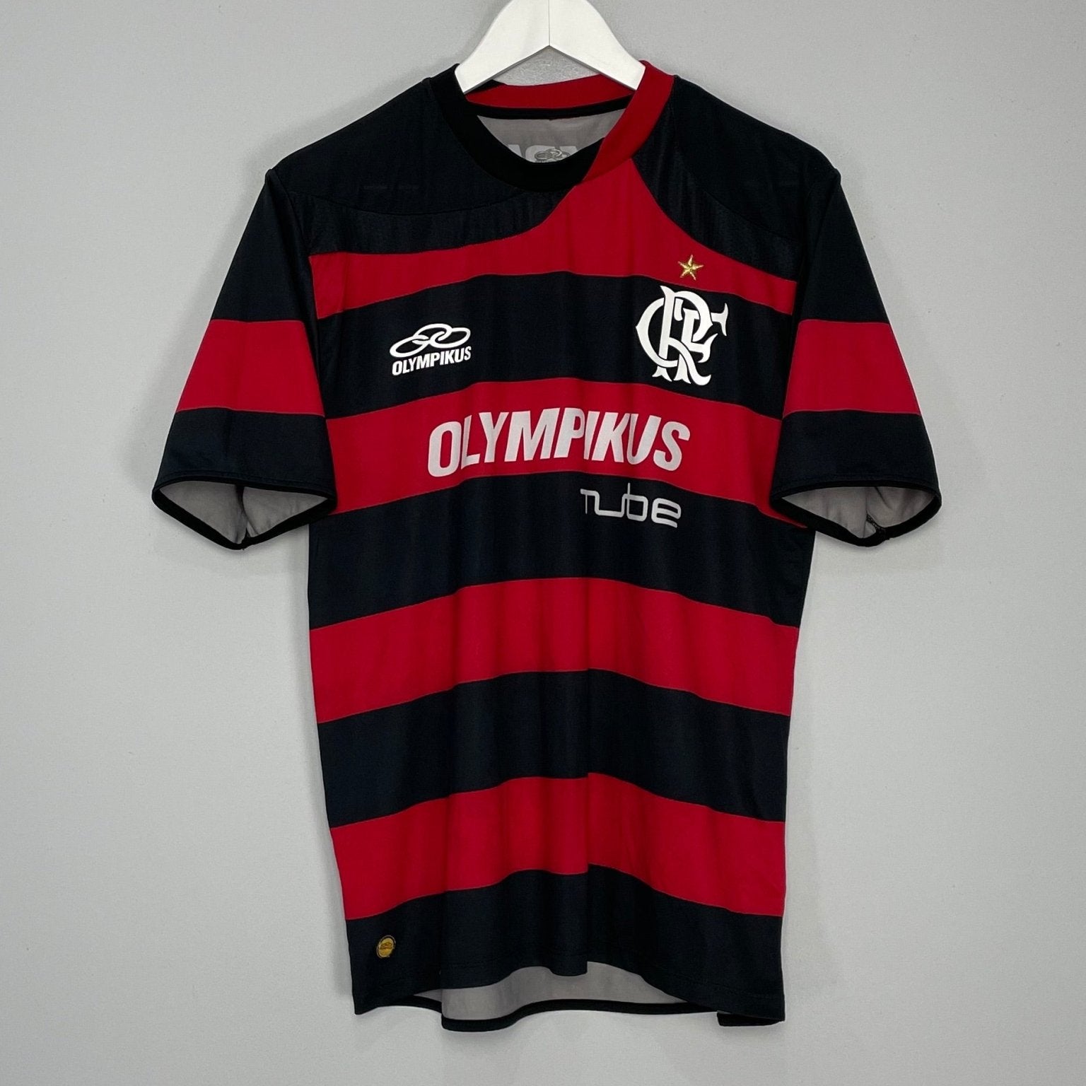 Shop 2009/10 FLAMENGO #10 HOME SHIRT (M) OLYMPIKUS, classic football shirts, vintage football shirts & retro soccer jerseys at Cult Kits