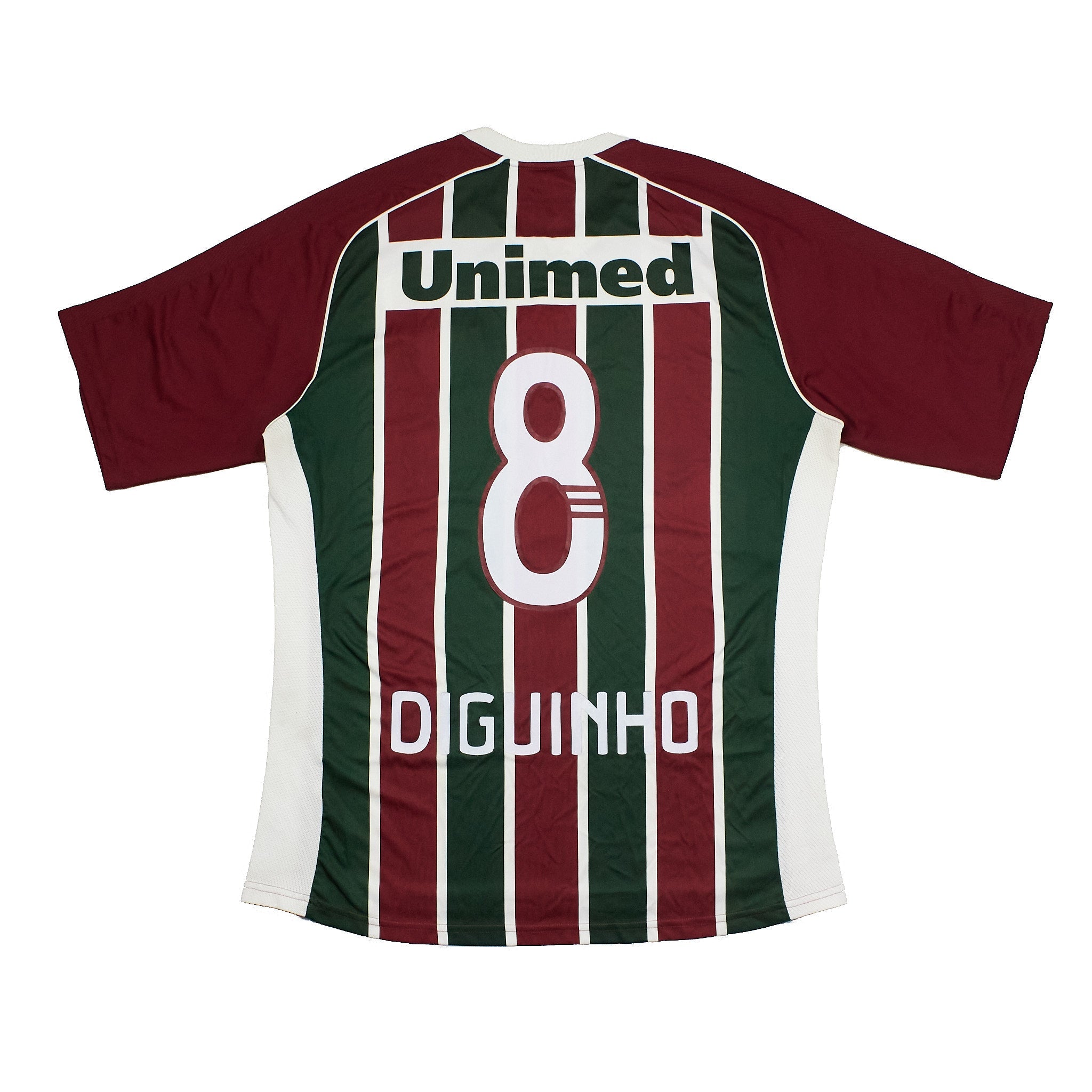 Buy 2009/10 Fluminense Diguinho 8 Home Shirt (L) Adidas ~ Free worldwide shipping ~ Authentic Vintage Football Shirts from Cult Kits