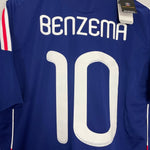 Shop 2009/10 FRANCE BENZEMA #10 *BNWT* HOME SHIRT (L) ADIDAS, classic football shirts, vintage football shirts & retro soccer jerseys at Cult Kits